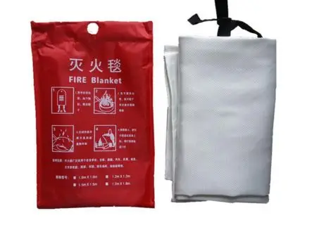 High temperature resistance 1.0*1.0m fiberglass fire blanket