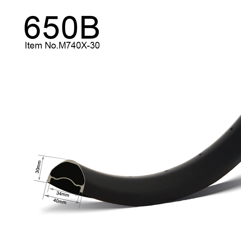 GoFast профессиональный горный велосипед углеродный безкрюковый обод UD 3K 12K полный углеродный обод Flyweight 40 мм ширина 30 мм глубина карбоновый обод 27.5ER