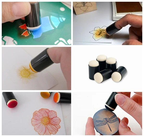 2024 Best Selling Dauber Painting Drawing Ink Applicator Beauty Makeup Tool Finger Sponge