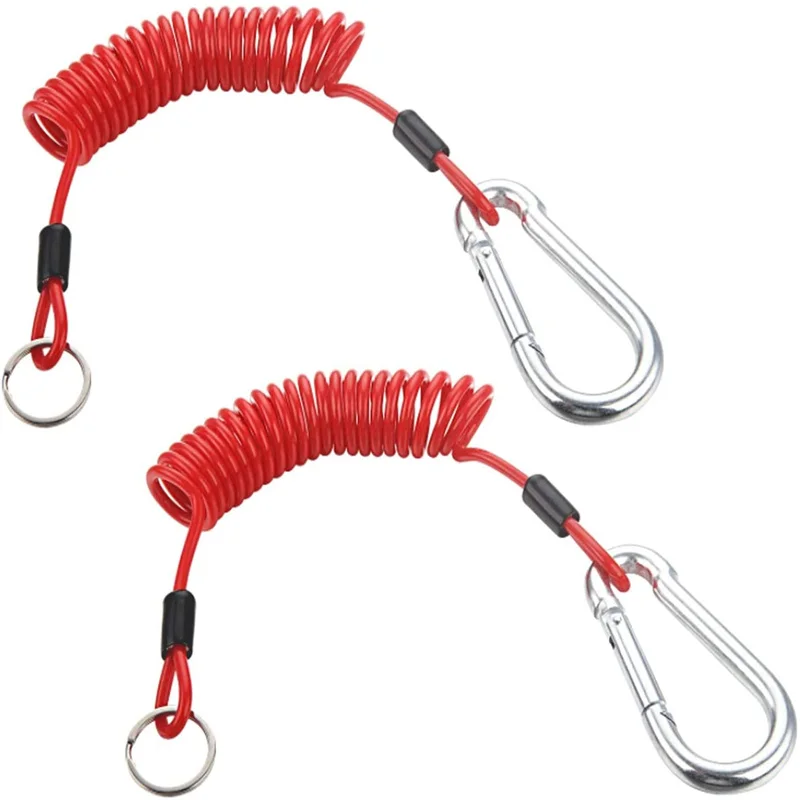 
4 Foot RV Breakaway Cable, Trailer Brake Away Cable, Trailer Safety Rope for Trailer Emergency Camper, Retractable 