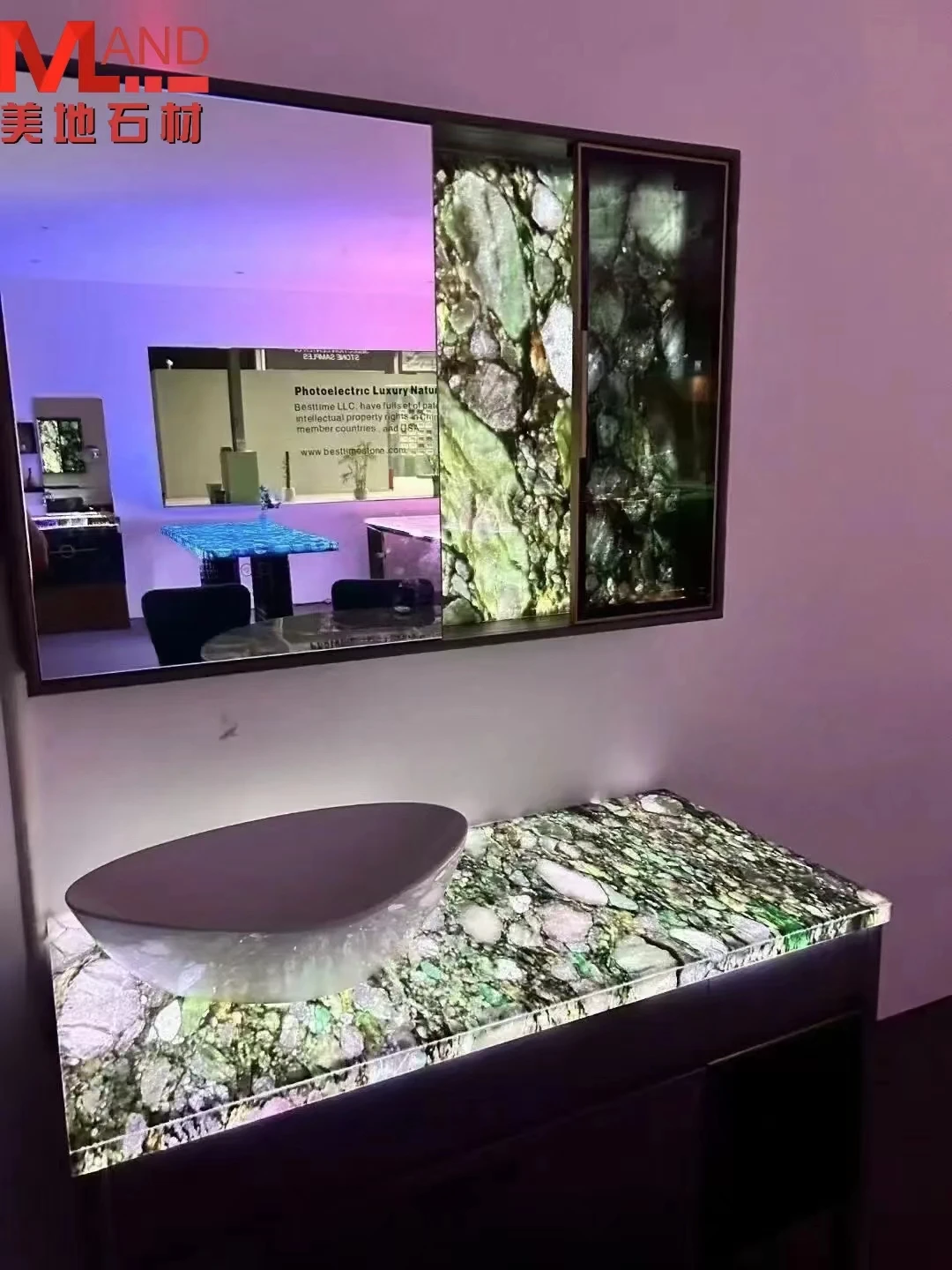 Customized natural marble luxury stone high-end fashionable bathroom sink wash basin