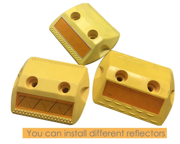 2024 SLDD18 150 см ABS пластиковые дорожные отражатели кошачий глаз шпильки с 2 отверстиями одна сторона отражающие маркеры