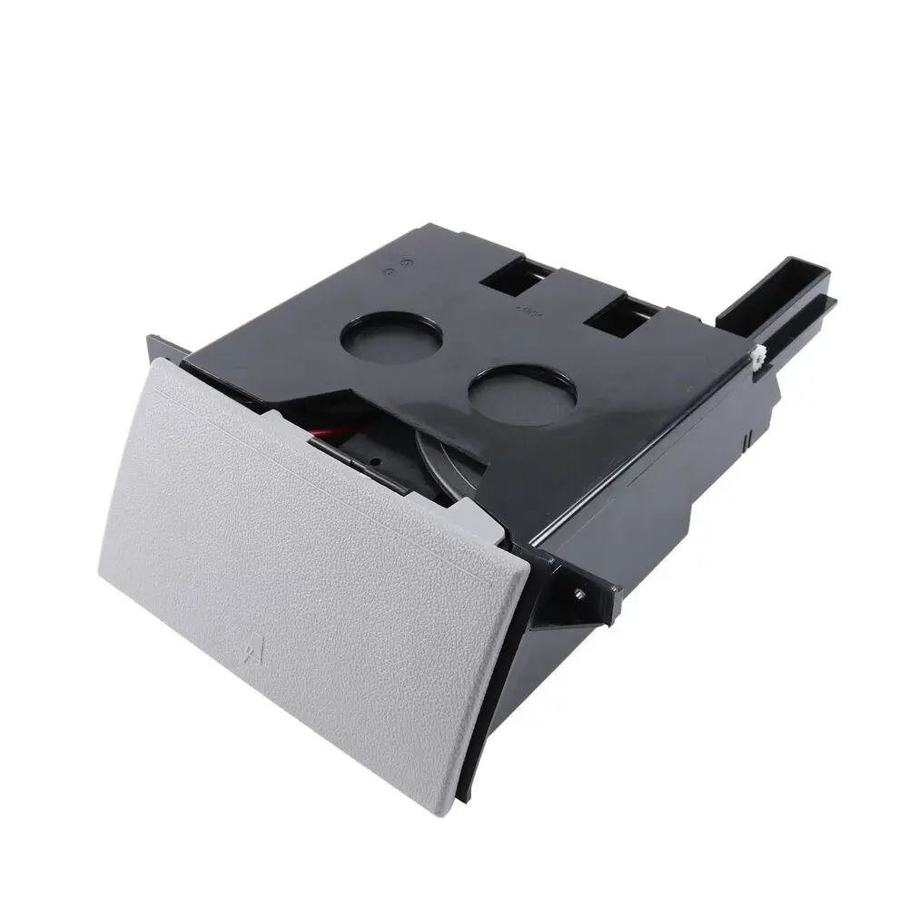 For Volkswagen VW Transporter T5 2003-2013 7H285860130T RHD Car Dual Water Drink Cup Holder Ashtray Coin Panel Black Grey