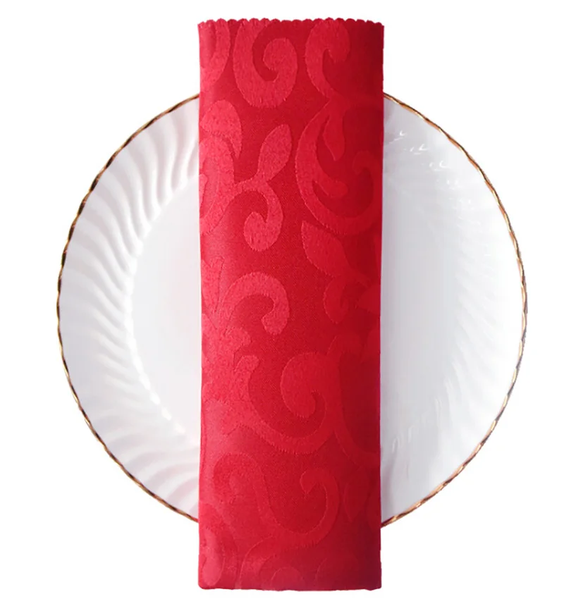 Недорогая Королевская Синяя скатерть из 100% полиэстера Жаккардовая с узором для стола ужина свадьбы