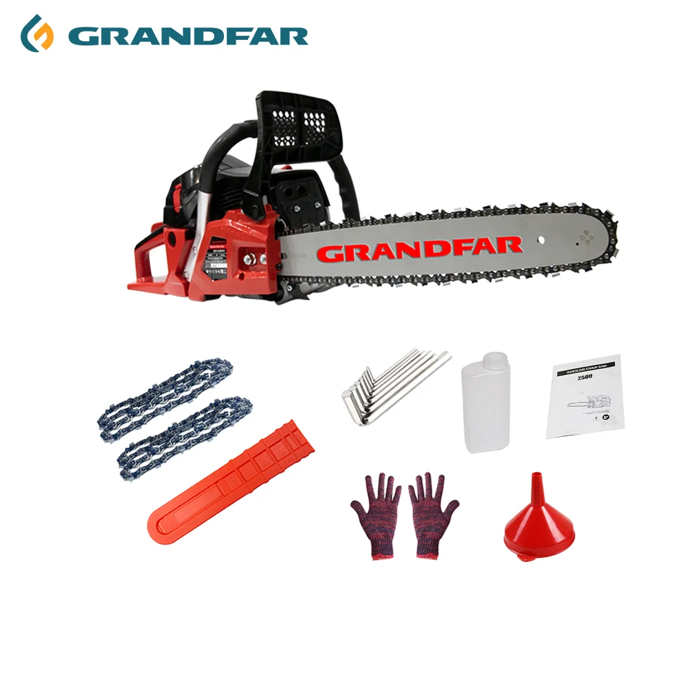 Grandfar pole 1600w 45cc 16' inch gasolina mini portable chain saw power saws 2 stroke petrol chain saw wood chainsaw