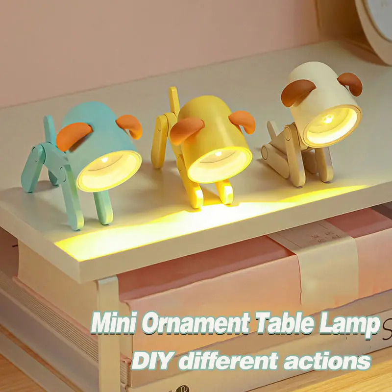 Wholesale Cute Cheap Night Light Dog Animal Led Table Lamp For Decor Holiday Kids Gifts