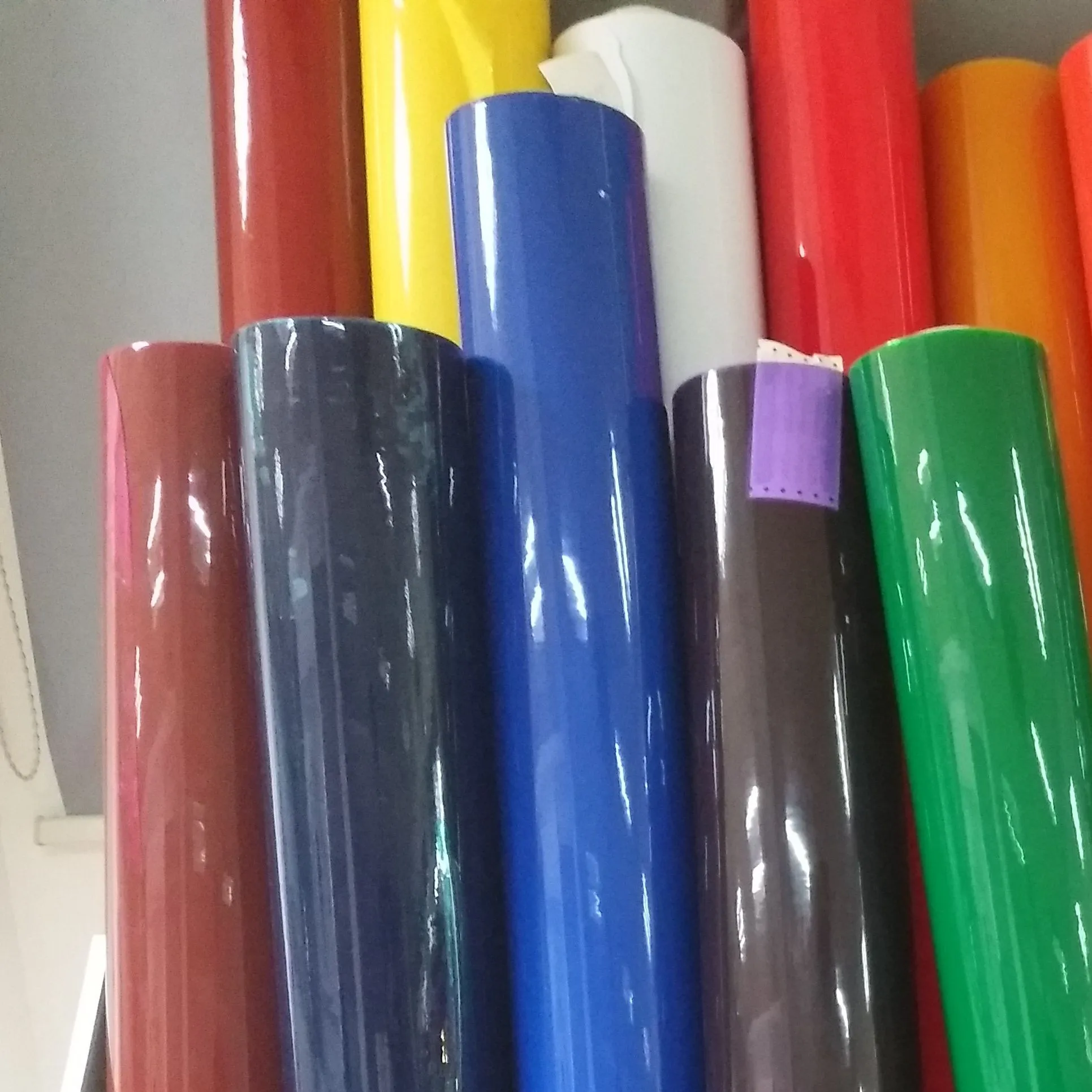 
1.0mm thickness Transparent glossy colored soft PVC film 