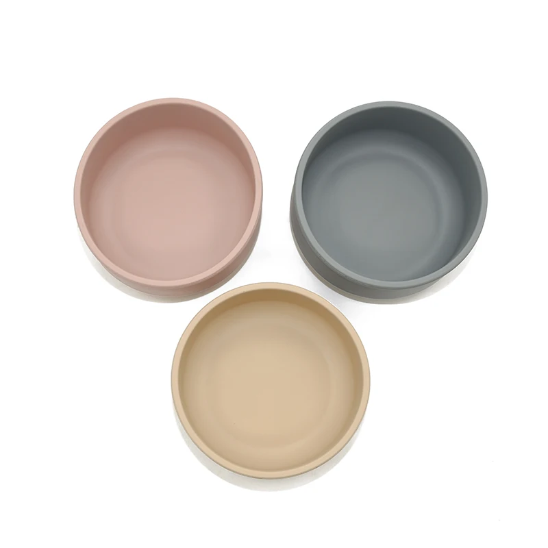 Новое поступление экологически чистые нетоксичные без БФА безопасные для пищевых продуктов силиконовые детские разделенные тарелки миска кормления ребенка