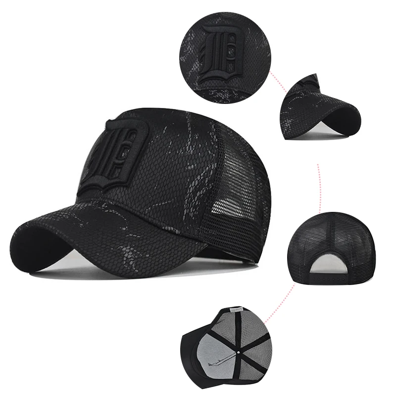 Custom Fashion Trucker Hat Soft Mesh Custom 6 Panel Foam Front Mesh Baseball Cap Hat 3D  Embroidered Trucker Hat Cap