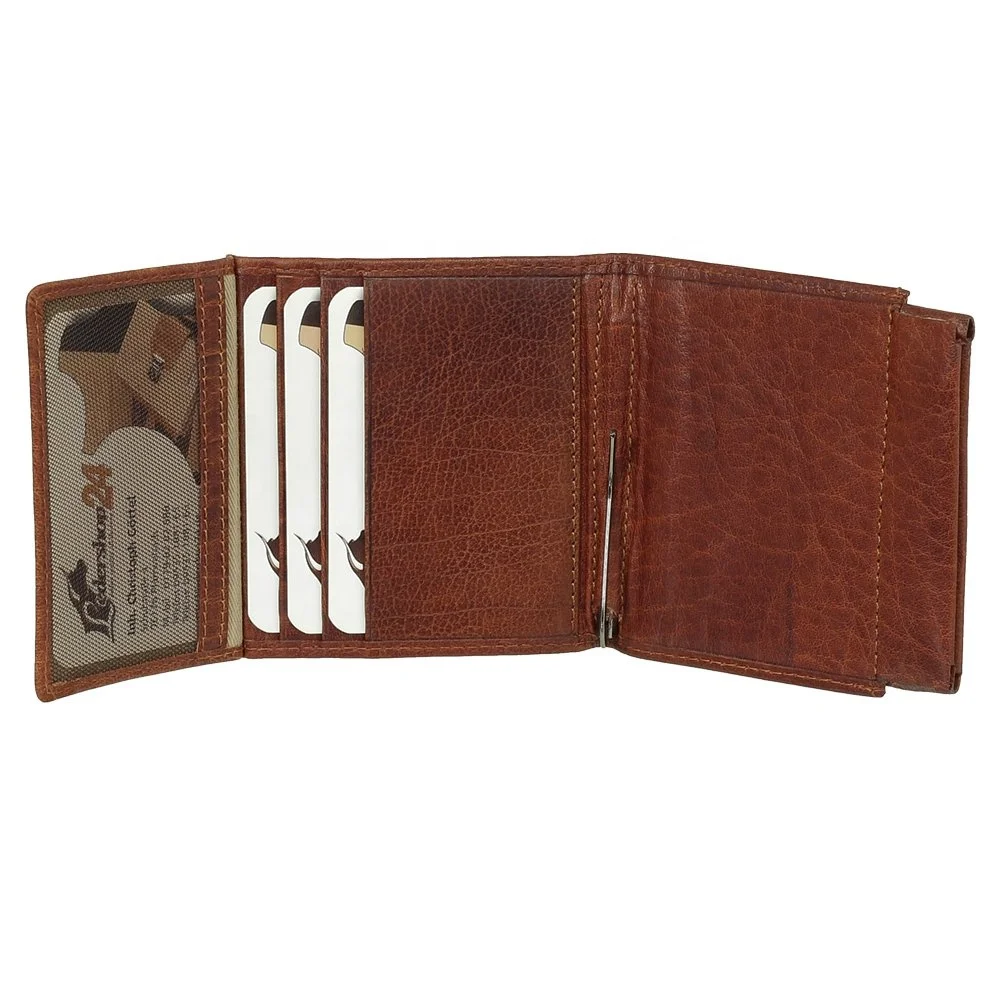 Travel hasp cash wallet minimalist mens slim credit card holder case rfid blocking leather trifold wallet with coin pocket