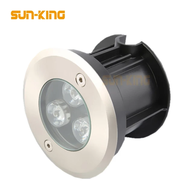 yellow purple waterproof Fountains Park landscape outdoor buried ground led underground underwater light 3watts 3w