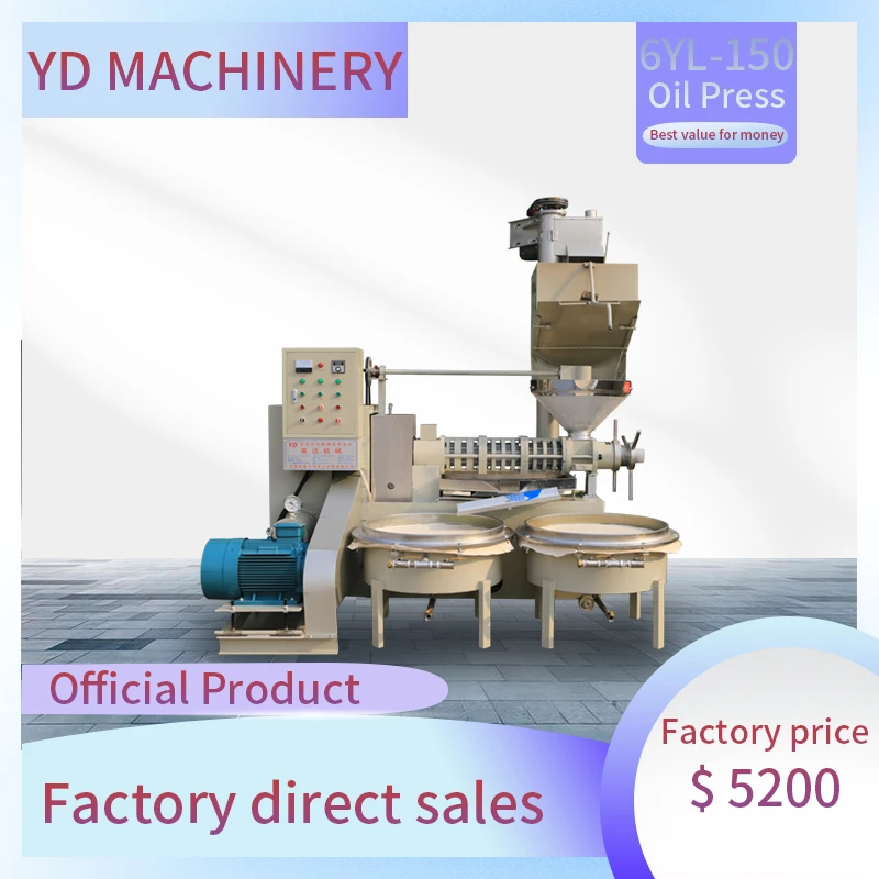 Automatic peanut groundnut walnut castor seeds sesame moringa olive copra oil press extruder extractor mill expeller machine