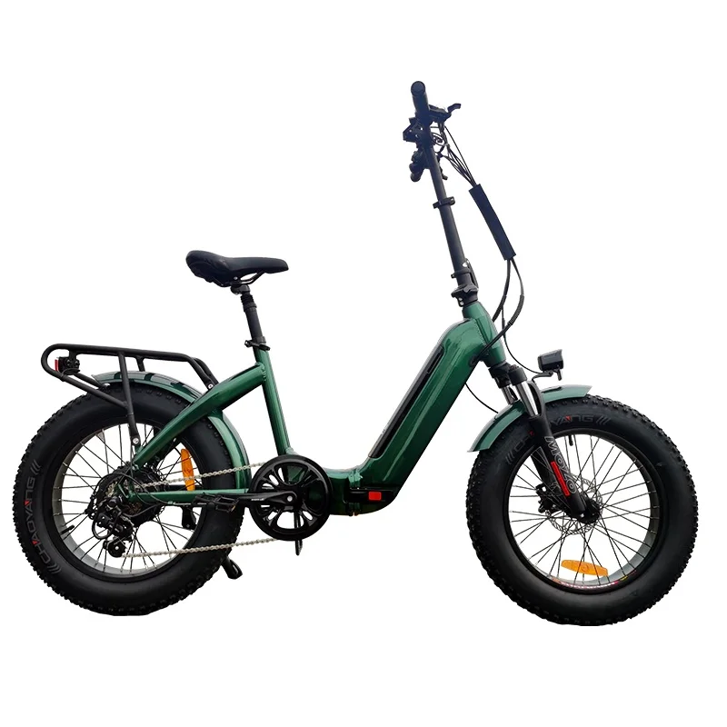 2024 Fashionable style LCD display foldable bike 36V 250W 350W motor electric bicycle disc brake fat tire e bike for wholesale