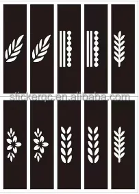 Durable Sweat-resistant Body Hollow-out Spray Painting Tattoo Template Finger Henna Tattoo Stencil
