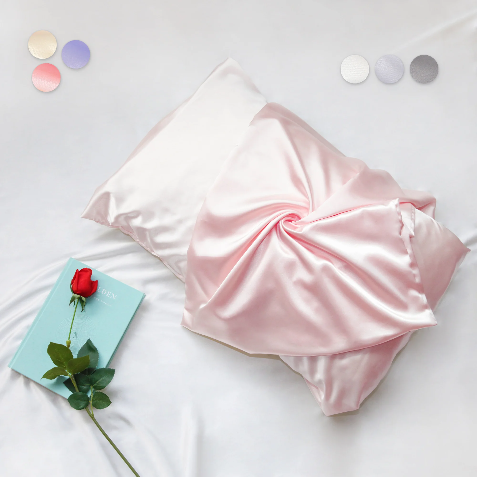 20x30cm private label soft luxury designer custom pure natural 100% mulberry silk pillow cases