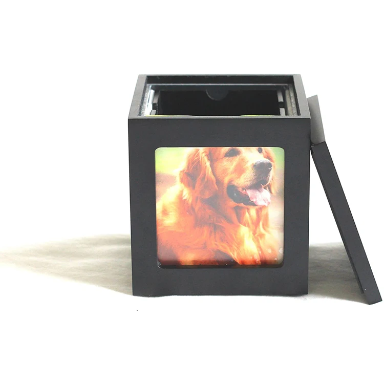 WDF Eco Friendly Urne Pour Animaux Per Animals Wooden Pet Urns for Dog Wholesalers Ashes House Bamboo Pet Urns