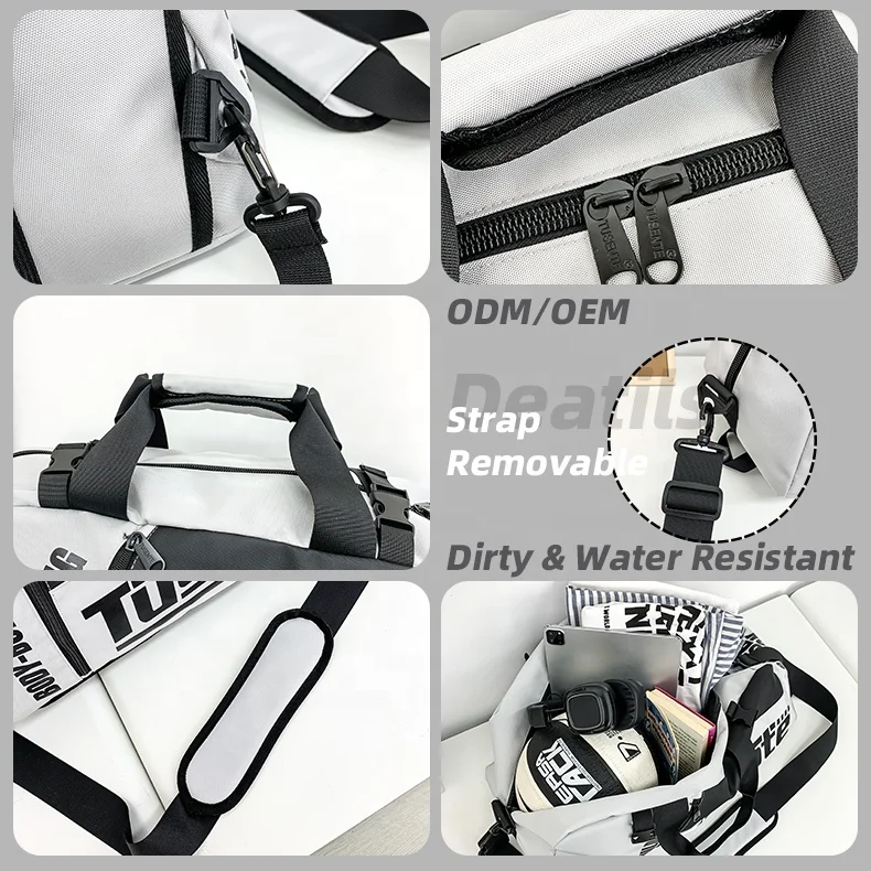 Ultra Large Capacity Heavy Duty Waterproof Zipper Pocket Handle Pad Removable Shoulder Strap Sport Crossbody Duffel Bag Backpack