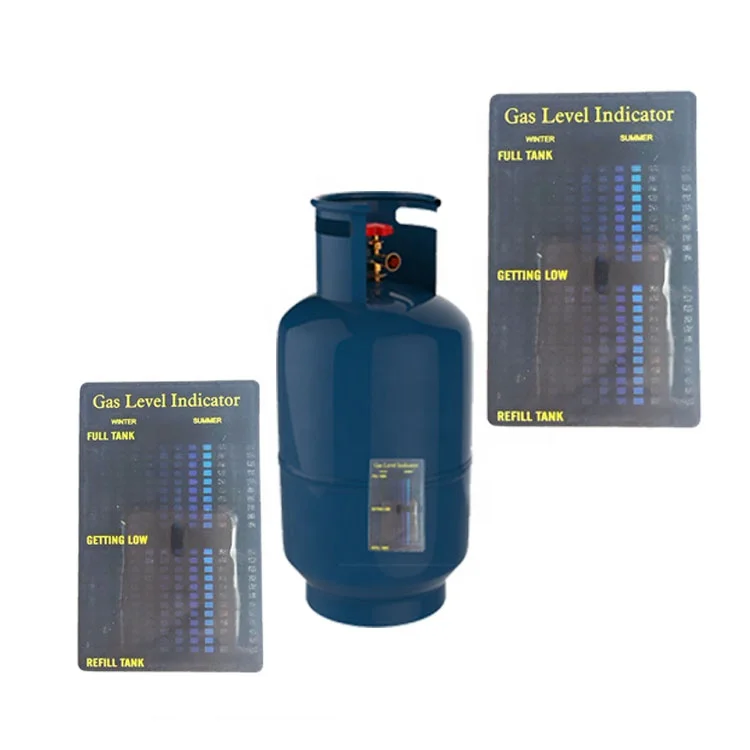 Wholesale Customized Tank Fuel Butane indicator test card  Gas Propane Gas Gauge Temperature Measuring Gas Level Indicator