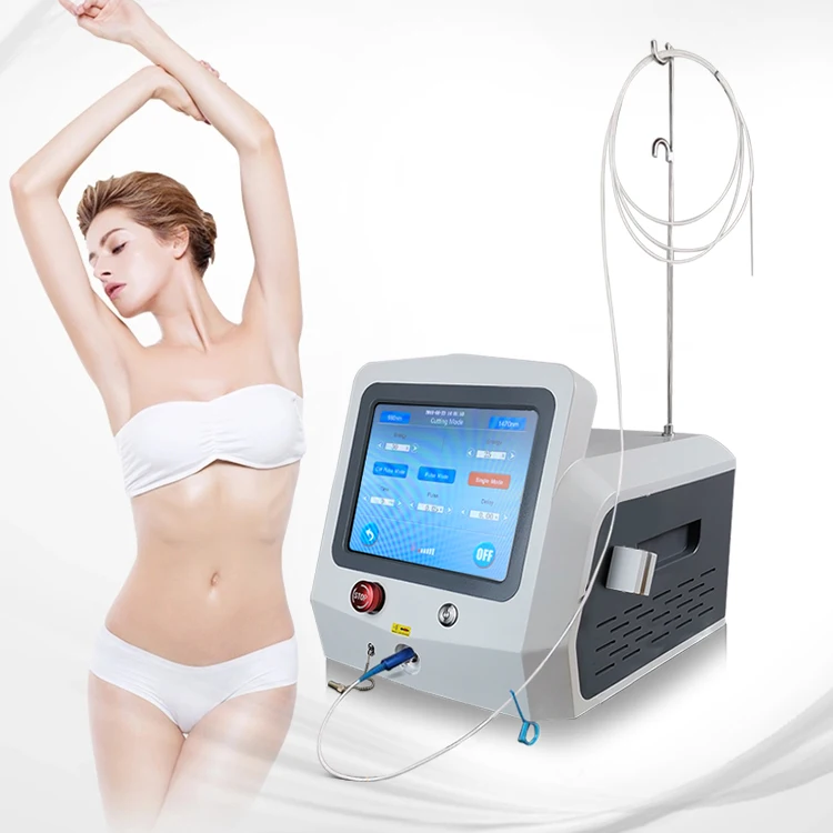  Dual wavelength diode laser 980+1470nm liposuction fat dissolution clinic use