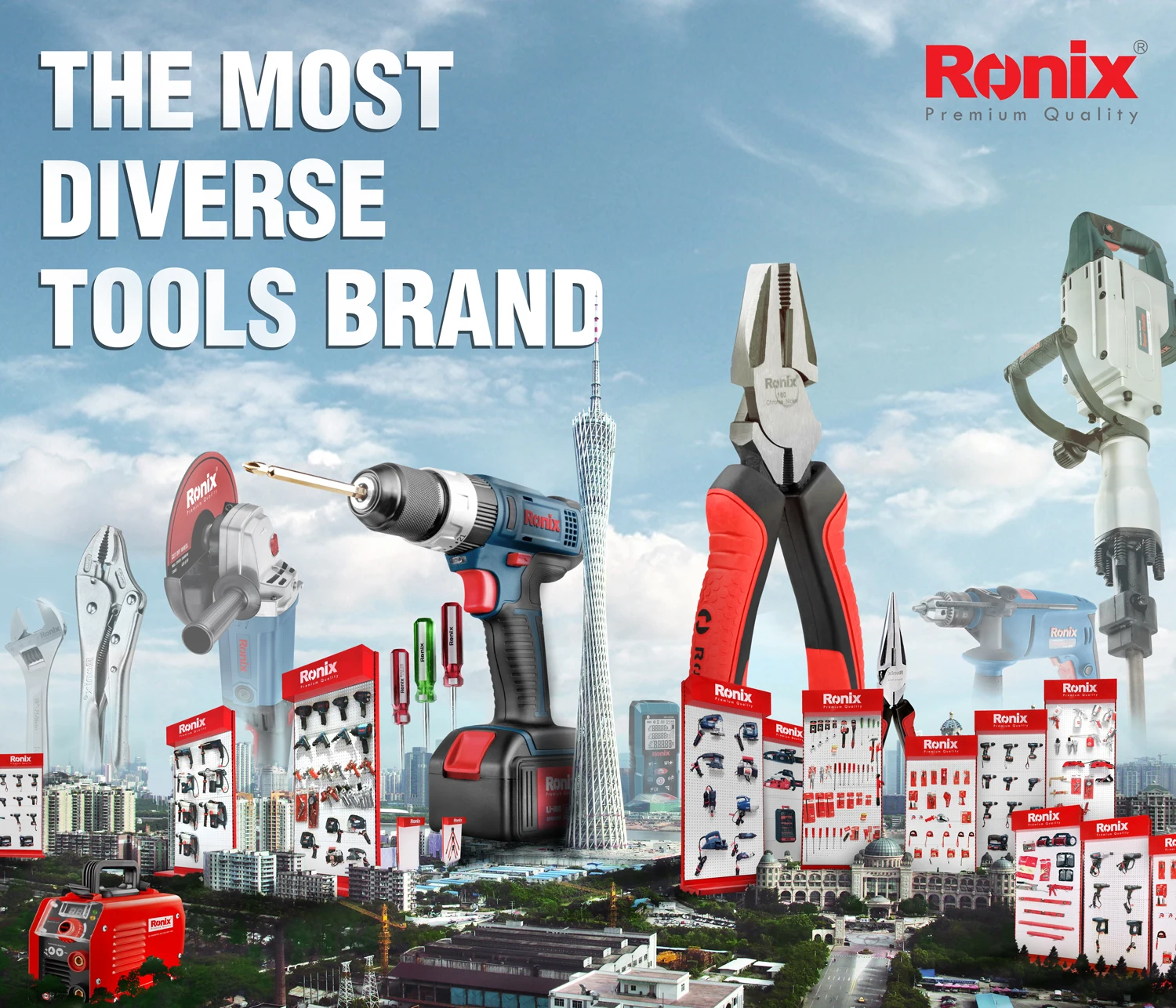 
Ronix 1650W 255mm Brushless Power Tools Wood Saw Sliding Compound Miter Saw Model 5101 