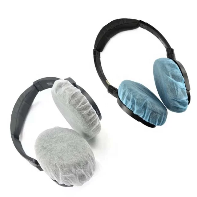 Disposable Headphones Earphone Covers Non Woven Earpads Earmuffs Cover Sanitary Headphone Headset