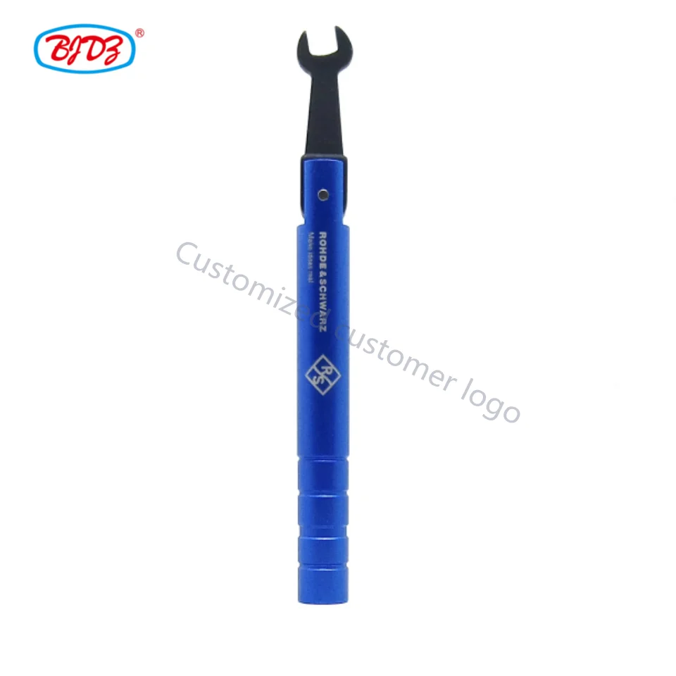 Logo Customized Blue color Coaxial cable tool SMA connector torsion Torque twisting force wrench spanner SMA torque wrench