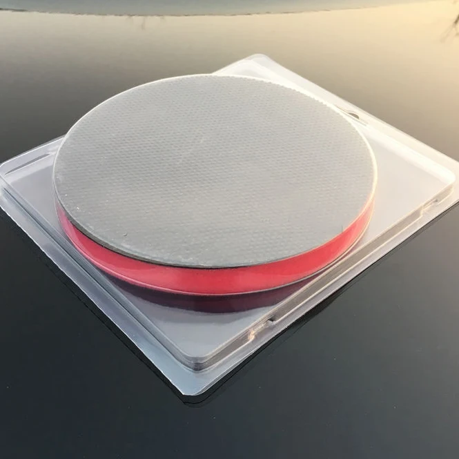 High Quality Medium Grade Red Foam 6 Inch Clay Pad Car Care Decontamination Clay Pad