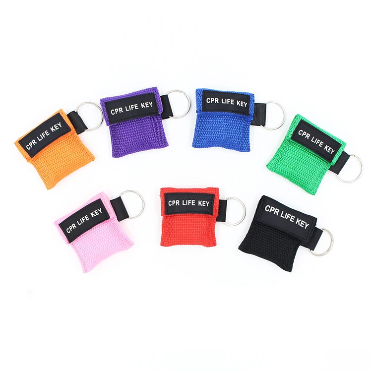 Рот в рот аптечка первой помощи карманы кислорода Cpr обучение барьер маска с логотипом