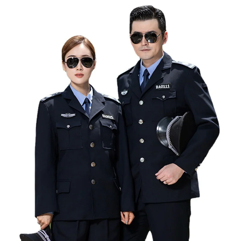 Guard Uniforms Long Sleeved Shirts Colored Safety Work Clothes Button Up Shirts Thin Wholesale Work Clothes