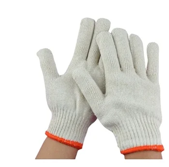 Cheap cotton gloves good protection do not cut hands not easy to break high quality factory price for construction workers