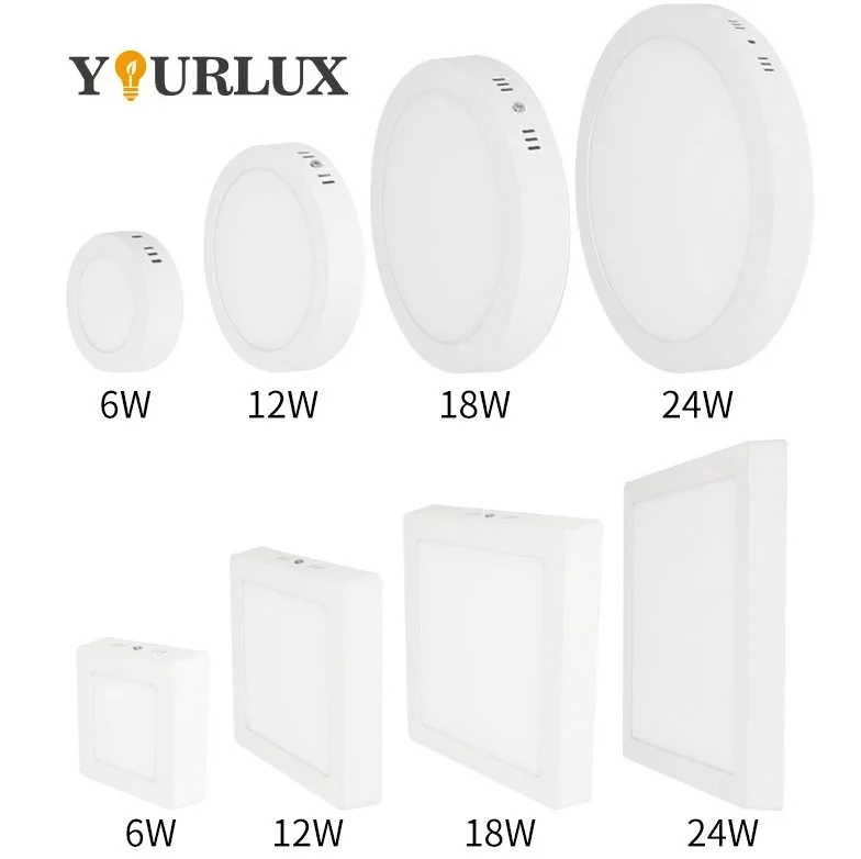 Factory Cheap Price Modern Design Indoor Bedroom Square Round Led Ceiling Light Led Panel Light