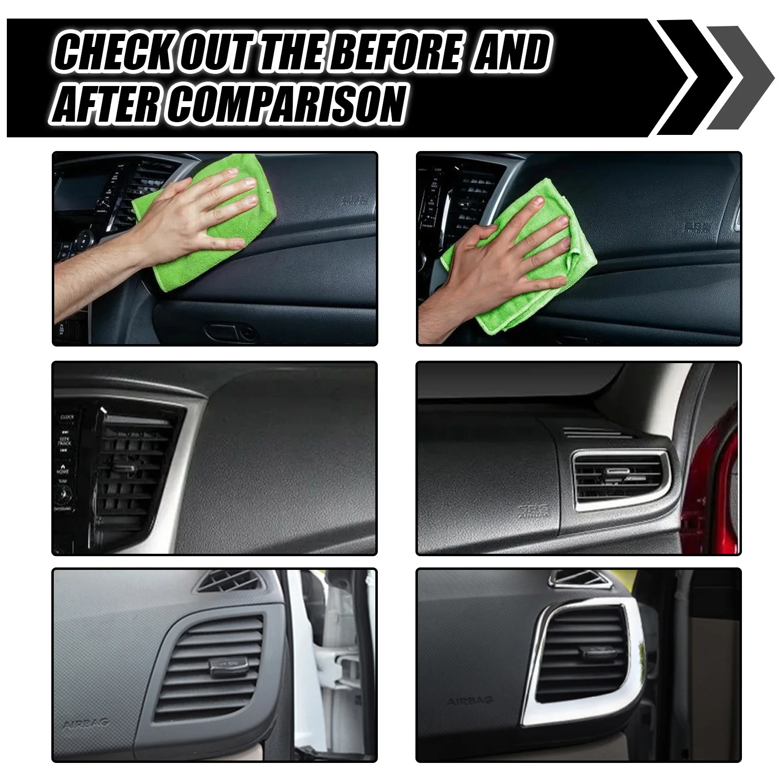 Car retreading agent plastic waxing sheet wax maintenance polishing decontamination Clean interior
