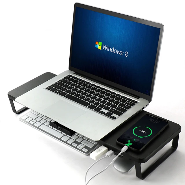 Новый дизайн супер сильная структура монитор Стенд компьютер с USB 3 0 концентратор