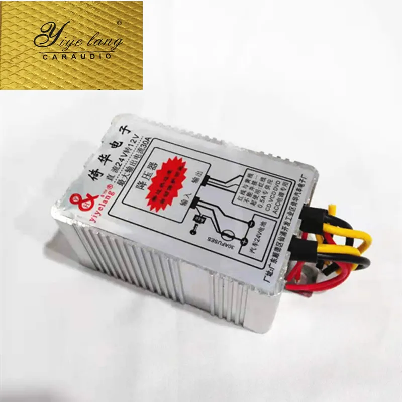 Car Power Supply Transformer 5a 24v to 12v converter