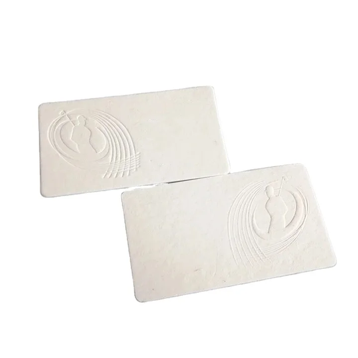 Custom gold foil paper card embossed clothing brand business cards garment hang tags