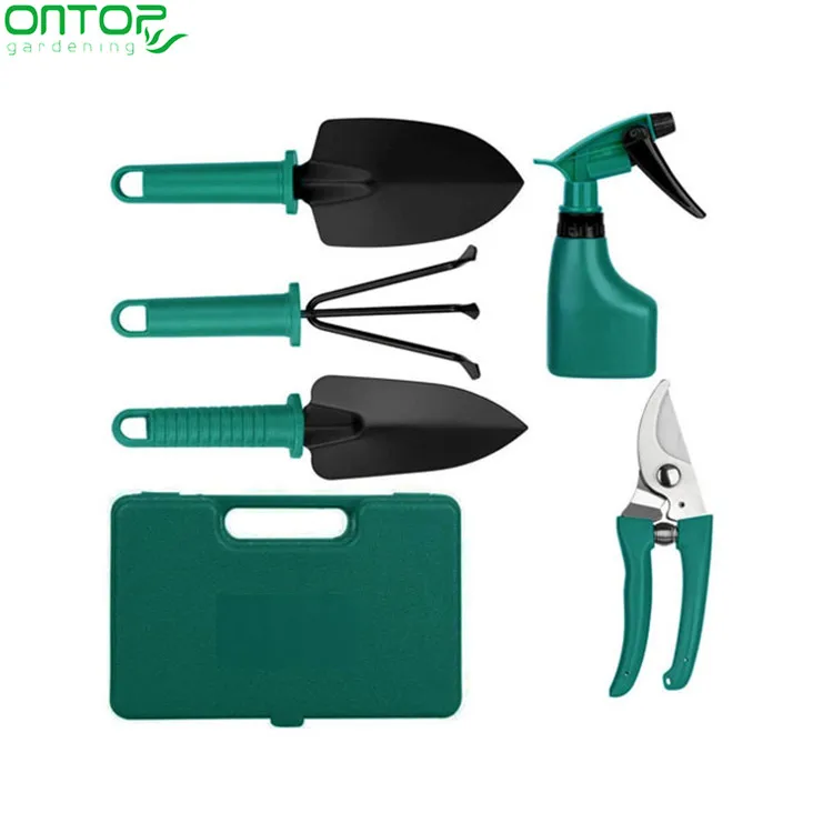 
Hot selling 5pcs Real Indoor Gardening Metal Novelty Mini Hand Kids Play Tool Set with box 