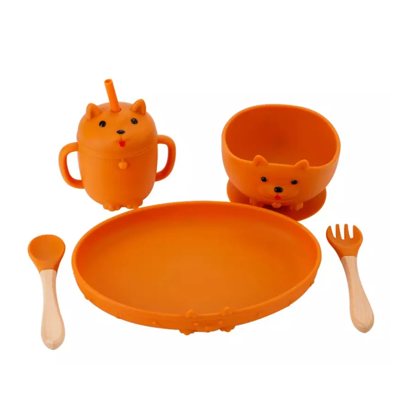 5 шт./набор, силиконовая посуда для кормления младенцев