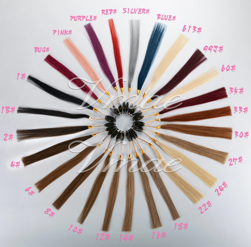 VMAE INDIAN Double Drawn Tips Straight 10 to 32 inch Virgin Cuticle Aligned Keratin I Flat K Tip Human Hair Extensions