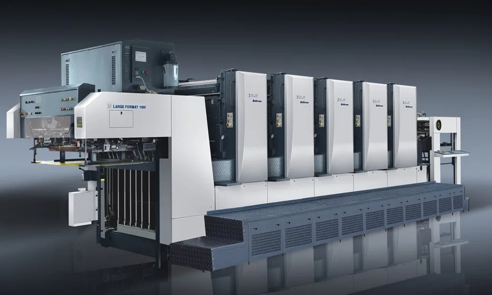 CMYK XJ118-4 Color large folio offset press  for color packaging printing offset printer