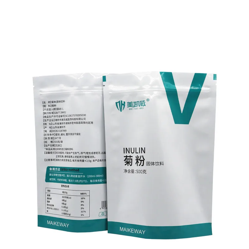 Custom Moisture Proof Seal Glossy Finished Sealing Pouch foil Zipper Bag for powder