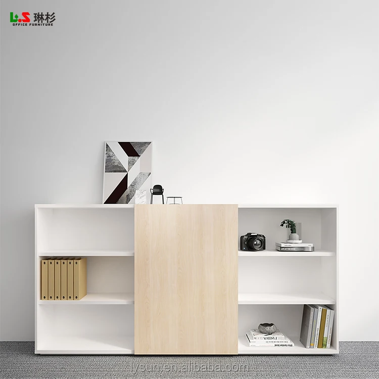 Sliding Door Office Metal Cabinet Short Steel Stationery Cupboards Small Office File Cabinet