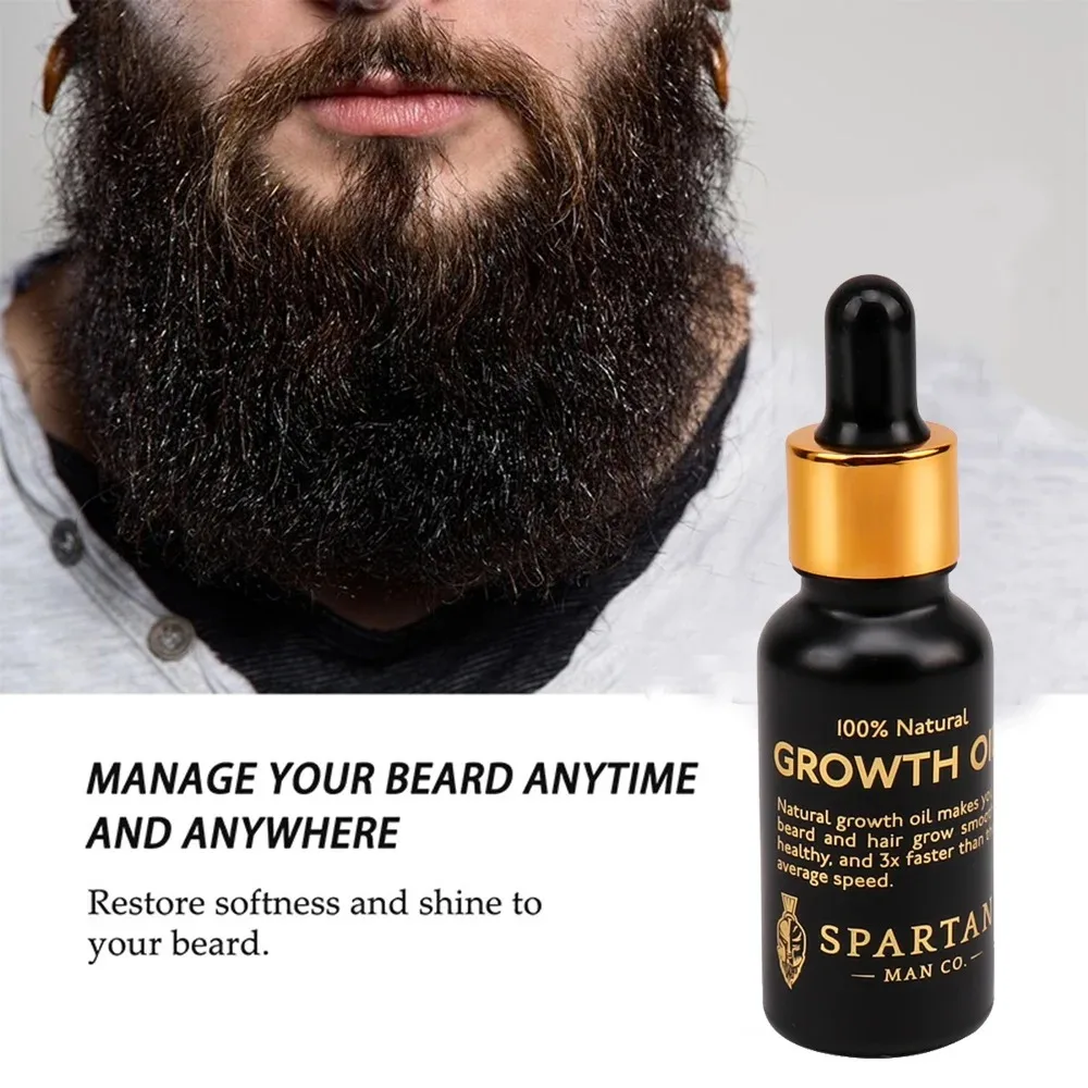 Professional Organic Essential Moustache Oil Permanent Beard Growth Oil Cuticle Beard Conditioner For Men
