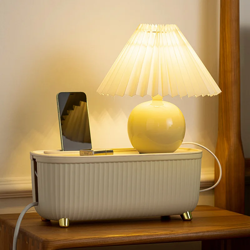 Multifunctional Plastic Cable Organizer Wire Organizer Frame Storage Box Power Socket Rack Integrated Wire Cable storage box