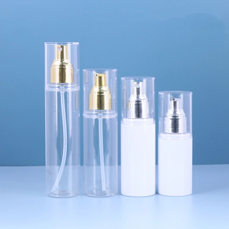80ml 100ml 120ml Cosmetic lotion bottle eco friendly spray packaging bottle PET plastic container bottles