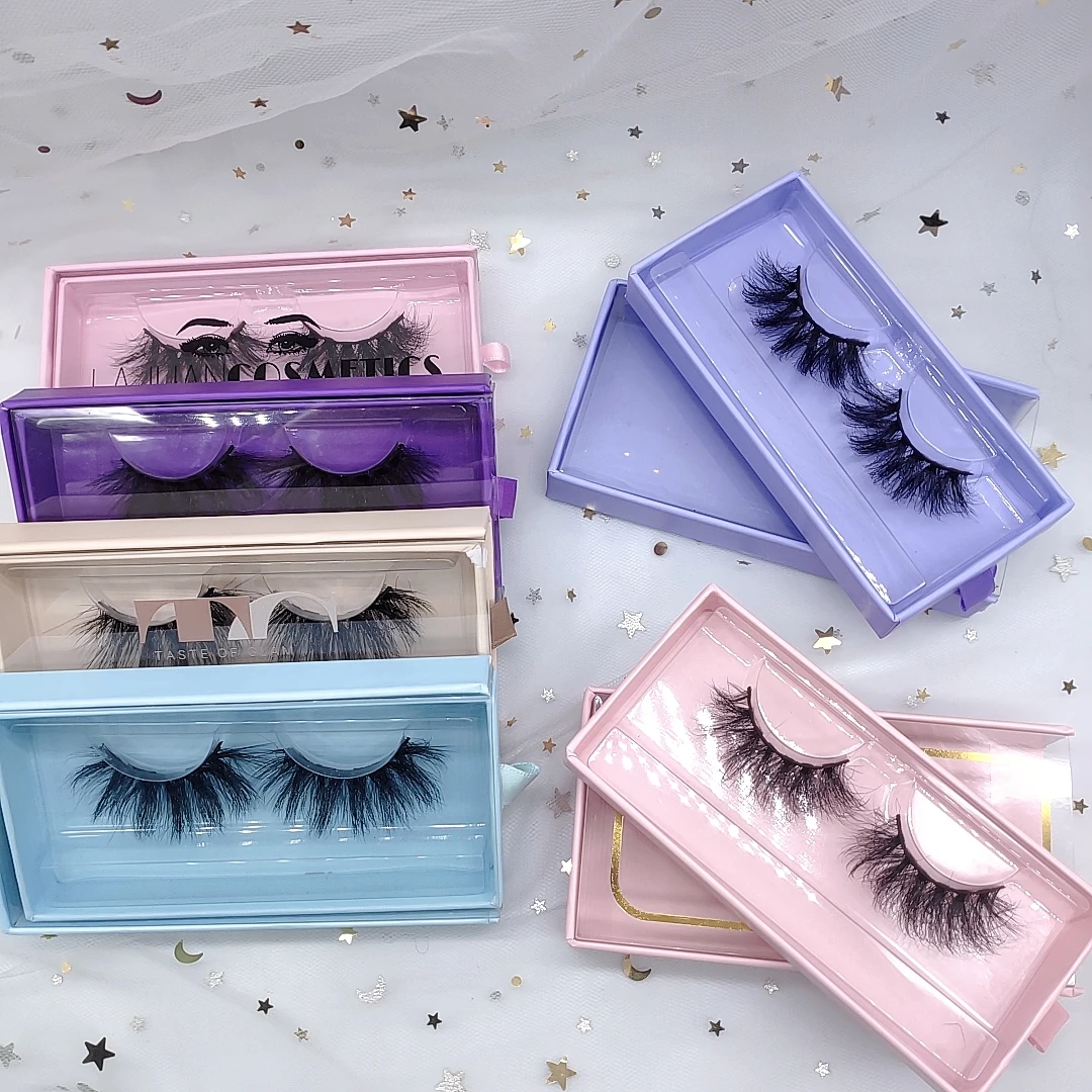 short mink 3d lashes luxury synthetic silk fluffy volume full 5 pair 3 d strip mink lashes wholesale