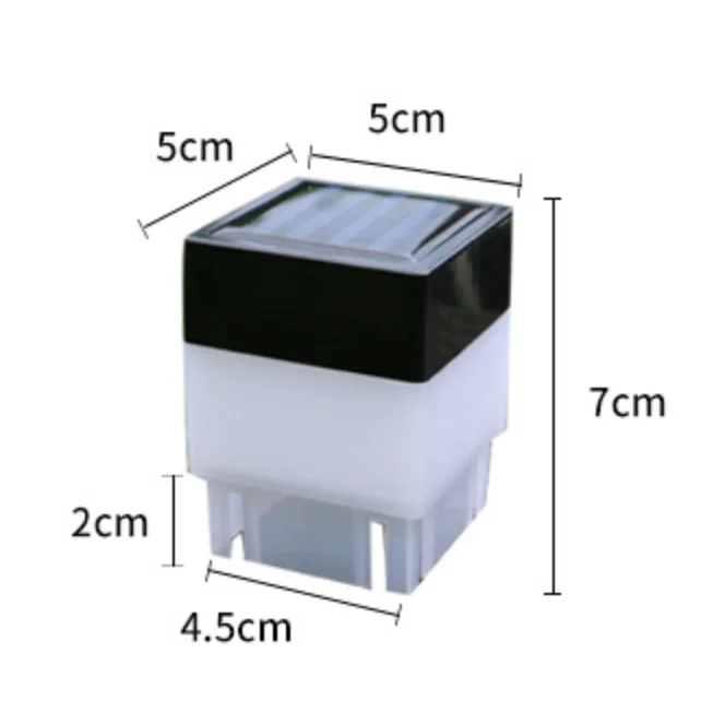 Led Square Solar Fence Light Tube Garden Landscape for Post Deck Lamp Bollard Gate Pillar