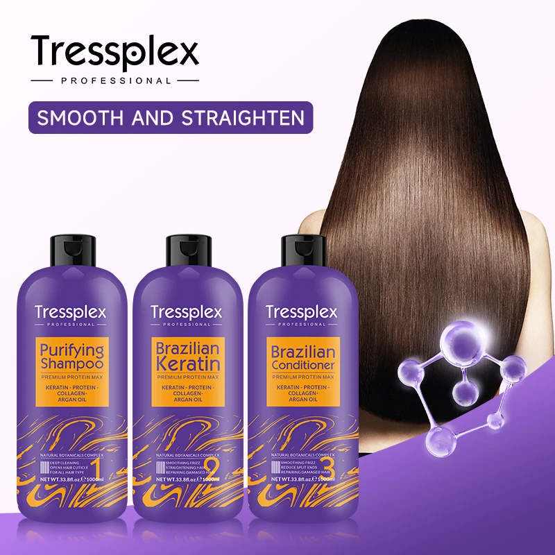 Tressplex OEM Brazilian Hair Organic Keratin Smoothing System Naturals Organic Hydrolyzed Keratin For Hair Treatment