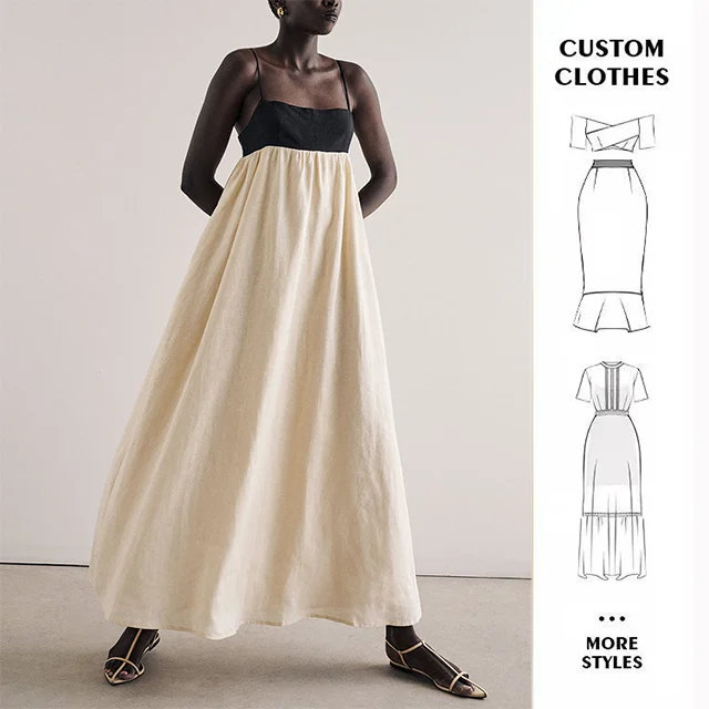 Bettergirl New Custom High Quality Summer Slip Dresses Women Fashion Clothing Women Casual Lady Elegant Backless Midi Dress