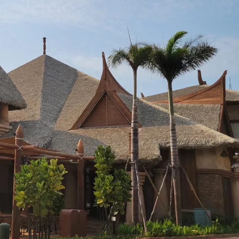 Eco-friendly Extrusion Art Tiki China Best Roof Synthetic Artificial Thatch