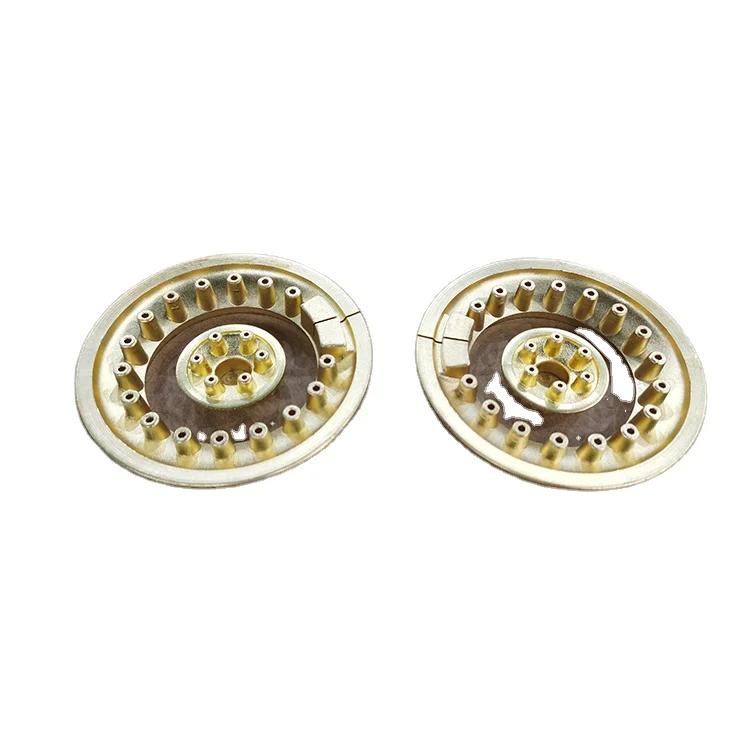 Hot sell kitchen appliance cast iron head wide pan high pressure parts cast iron double burner gas stove